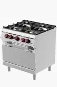 Commercial 4-burner Gas Cooker with Oven (FAG92M)