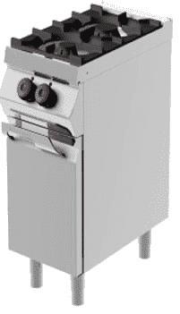 Commercial 2-Burner Gas Range With Cabinet