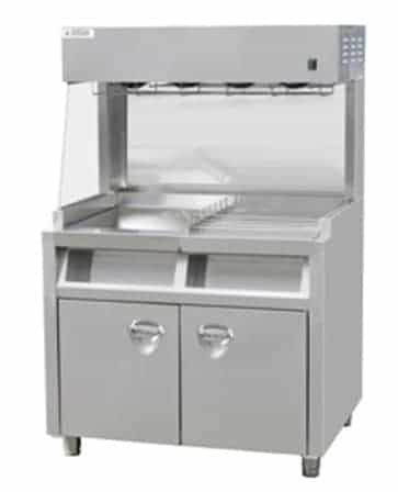 Commercial Dump Fryer with Under Cabinet