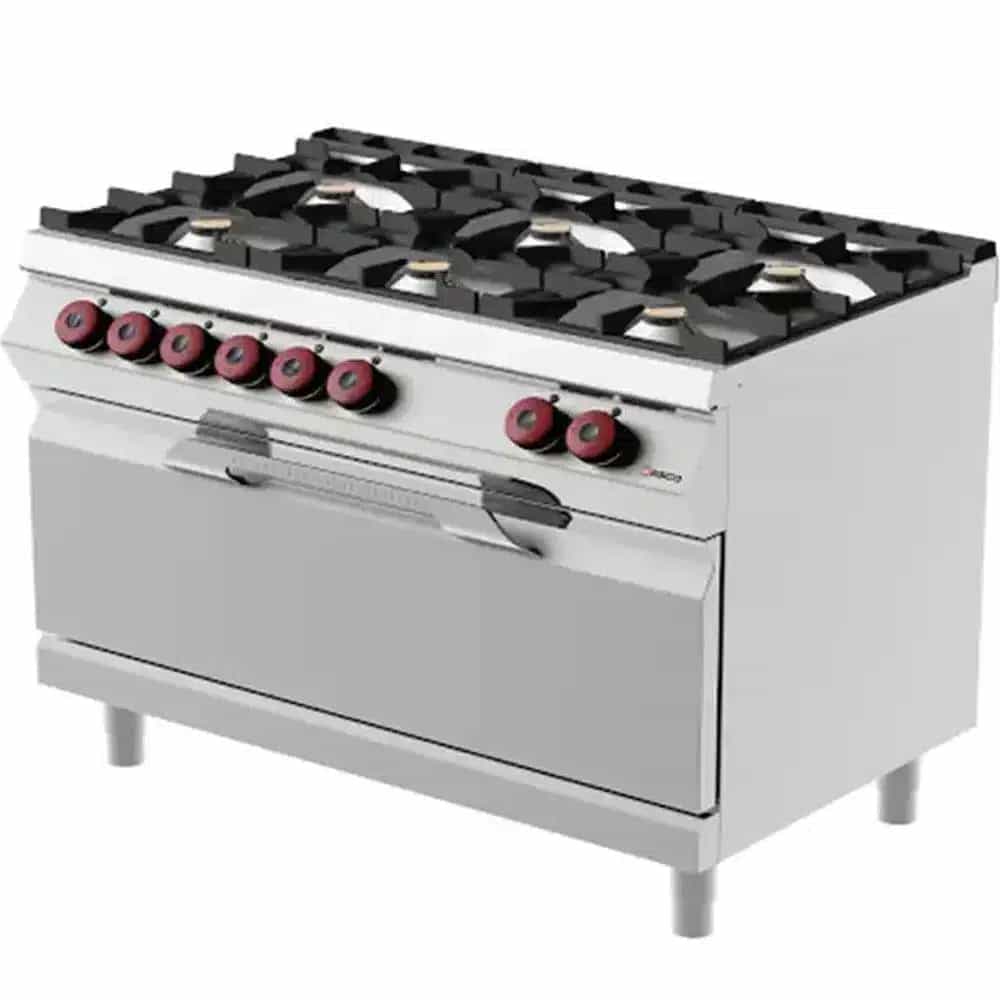 Commercial 6-Burner Gas Cooker with Oven (FEG93MM1)