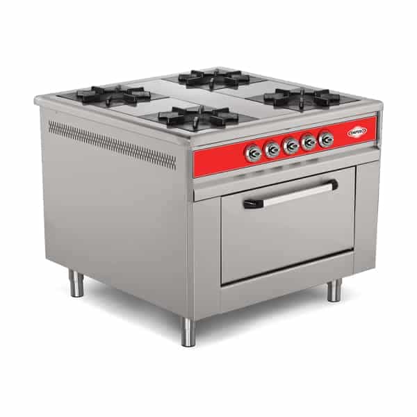 Commercial Gas Ranges with Oven (EMP.9KG.021)