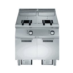 Commercial Gas Fryer on Cabinet
